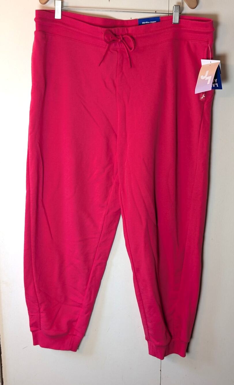 JoyLab Hot Pink Mid Rise Joggers XXL